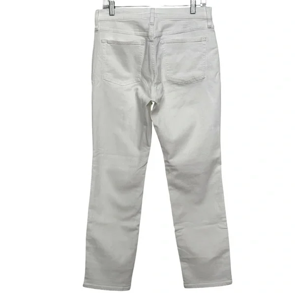 J. Crew White Straight Leg Jeans - Picture 4 of 5